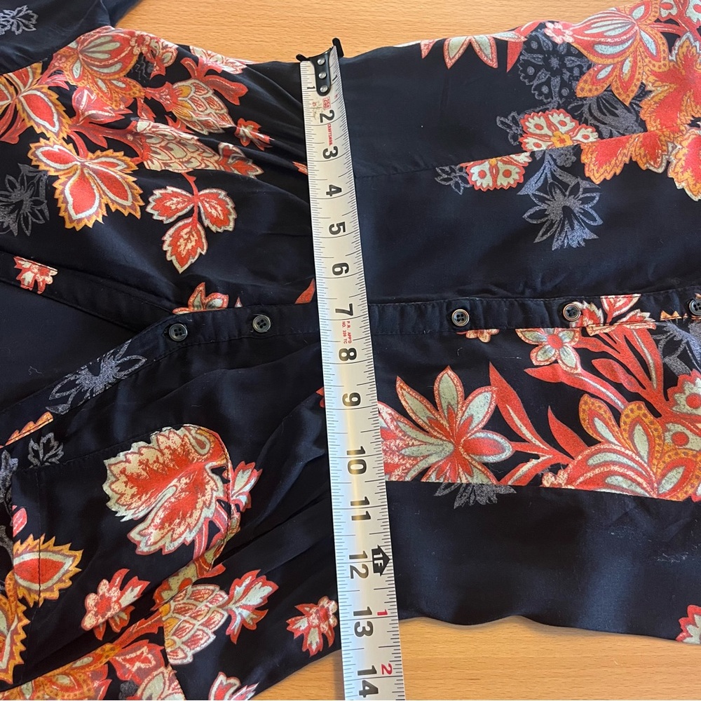 Free People Black Floral Long Sleeve Midi Dress - Picture 3 of 11
